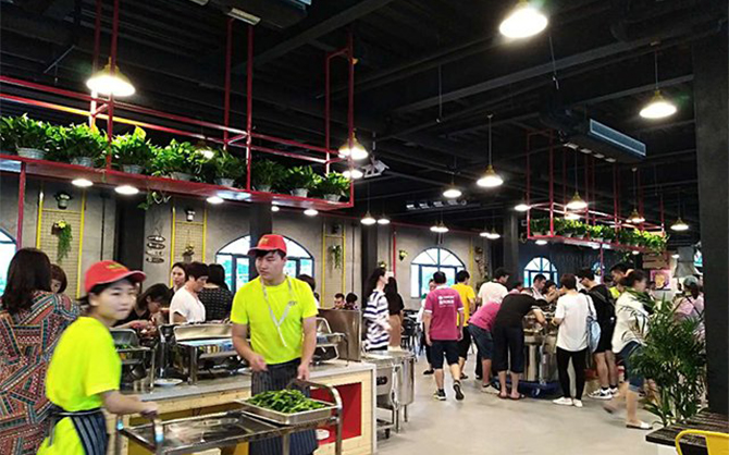 自助餐食堂圖片,景區(qū)餐廳圖片,味萊客公司餐廳圖片