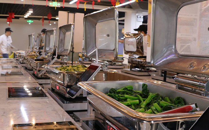 食堂自助餐圖片