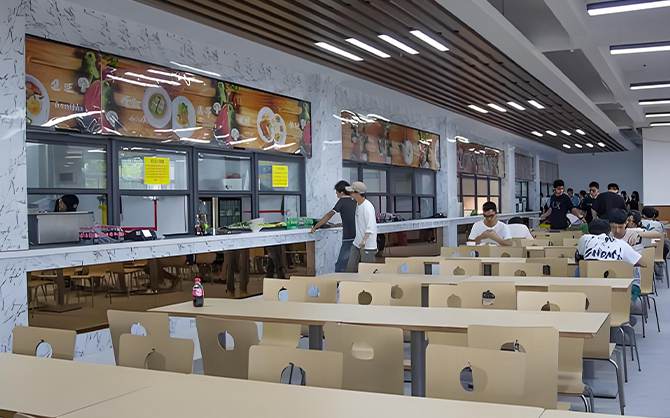 企業食堂內部高管餐廳就餐現場圖片