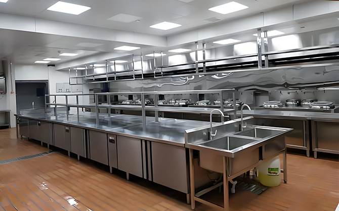 企業食堂廚房設計現場圖片