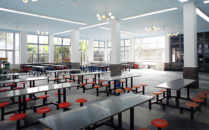 承包單位食堂環境圖片