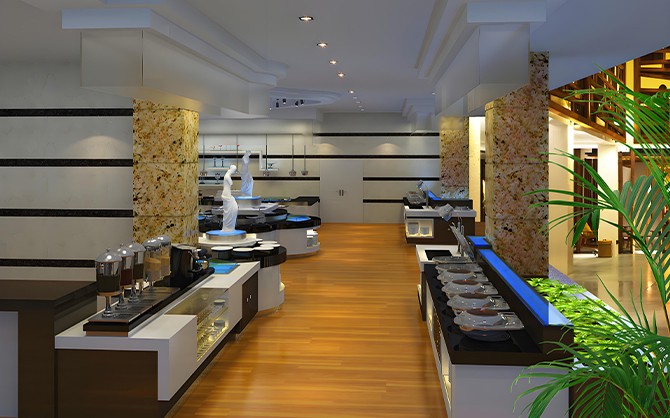 餐廳職工餐用餐環境圖片