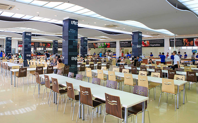 承包食堂的餐飲公司